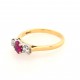 Pre Owned 18ct Ruby and Diamond Ring ZA691